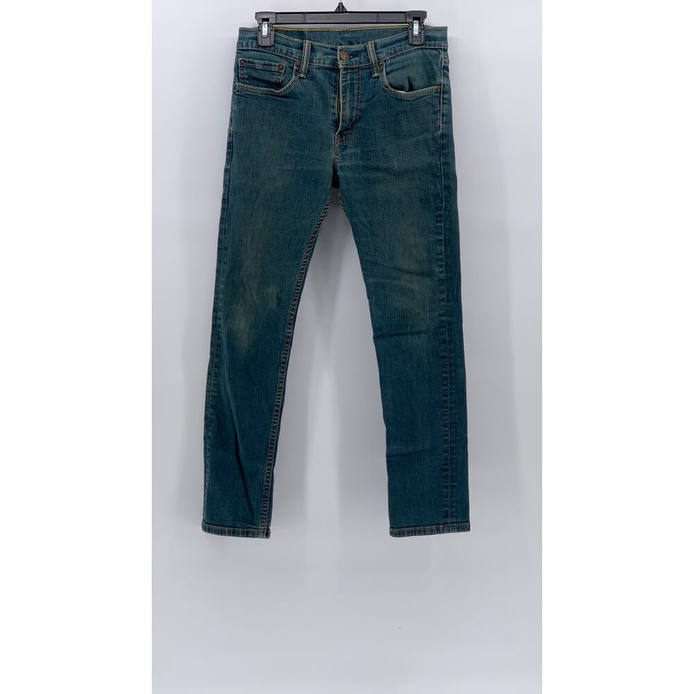 LEVI'S Men's Blue Denim 511 Regular-Fit Slim-Leg Five-Pocket Jeans SZ 31X30